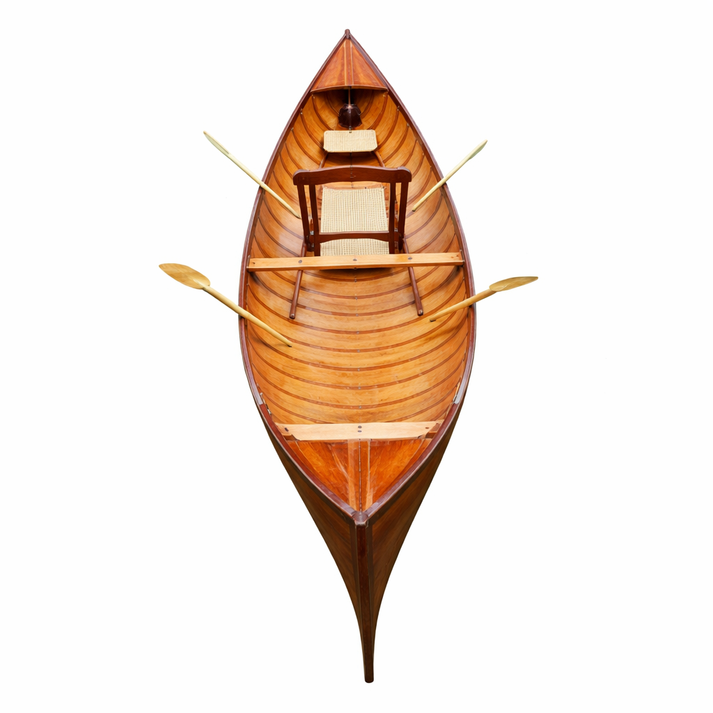 Cedarline Heritage 15 Classic Wood Canoe