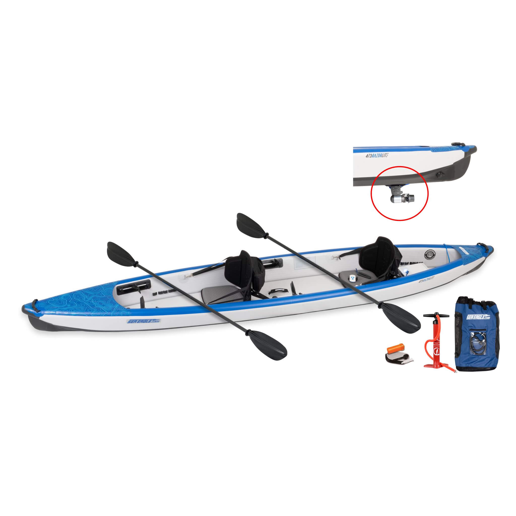Sea Eagle 473RL RazorLite 2-Person Inflatable Kayak With Adjustable Footrests [473RLK] (SAK98601)